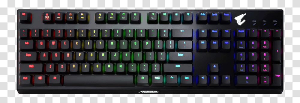 Aorus K9 Optical Keyboard, Computer Keyboard, Computer Hardware, Electronics Transparent Png