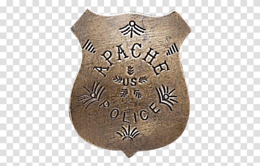 Apache Police Badge Artifact, Bronze, Armor, Rug, Logo Transparent Png