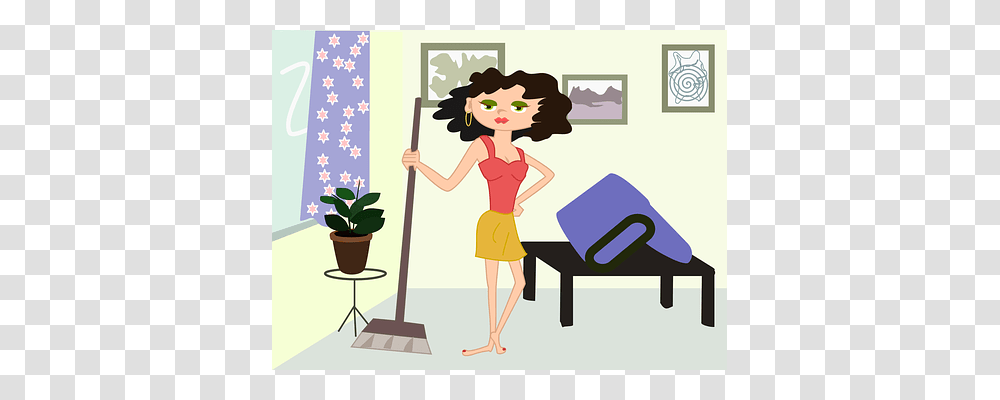 Apartment Person, Human, Broom, Cleaning Transparent Png