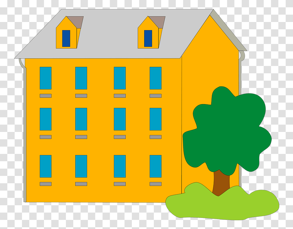 Apartment Apartment Car Clipart, Building, Urban, Housing, Text Transparent Png