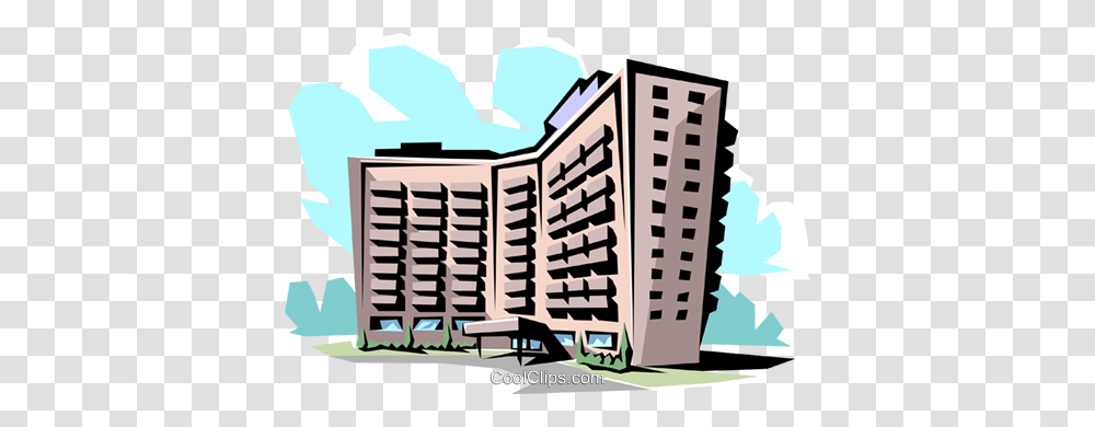 Apartment Building Royalty Free Vector Clip Art Illustration, High Rise, City, Urban, Office Building Transparent Png