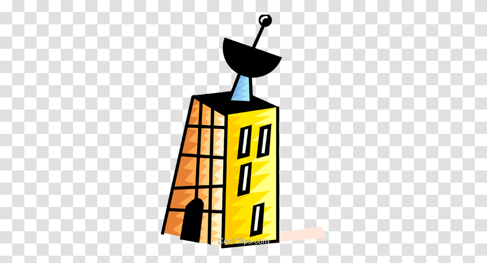 Apartment Building With Satellite Dish Royalty Free Vector Clip, Trophy Transparent Png