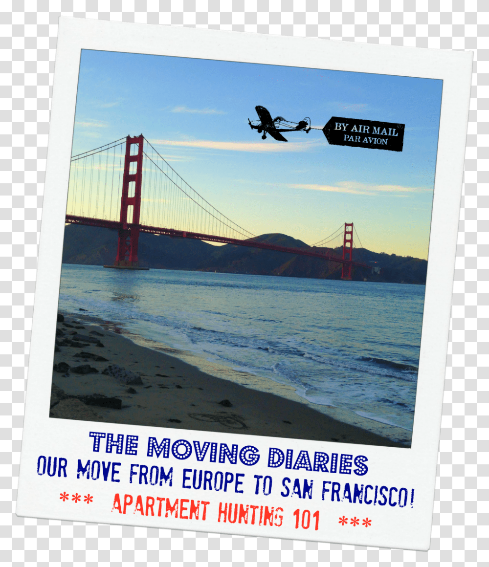 Apartment Hunting In San Francisco 101 Everything You Golden Gate Bridge, Advertisement, Poster, Flyer, Paper Transparent Png