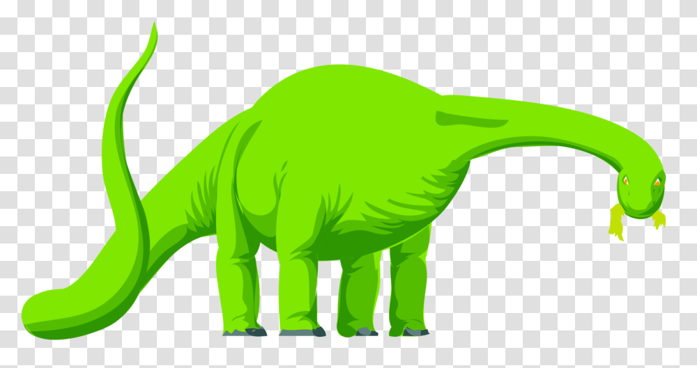 Apatosaurus Brontosaurus Herbivore Dinosaur Reptile Free, Animal, Green, Elephant, Wildlife Transparent Png
