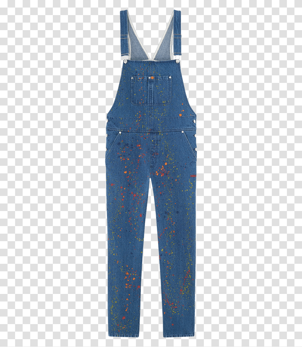 Apc Interaction X Kid Cudi South Salopette Indigo Overall, Pants, Apparel, Jeans Transparent Png