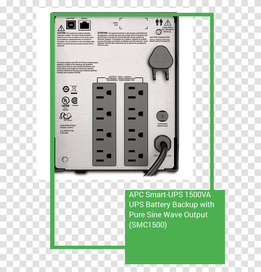 Apc Smart Ups, Electrical Device, Electrical Outlet, Adapter, Plug Transparent Png