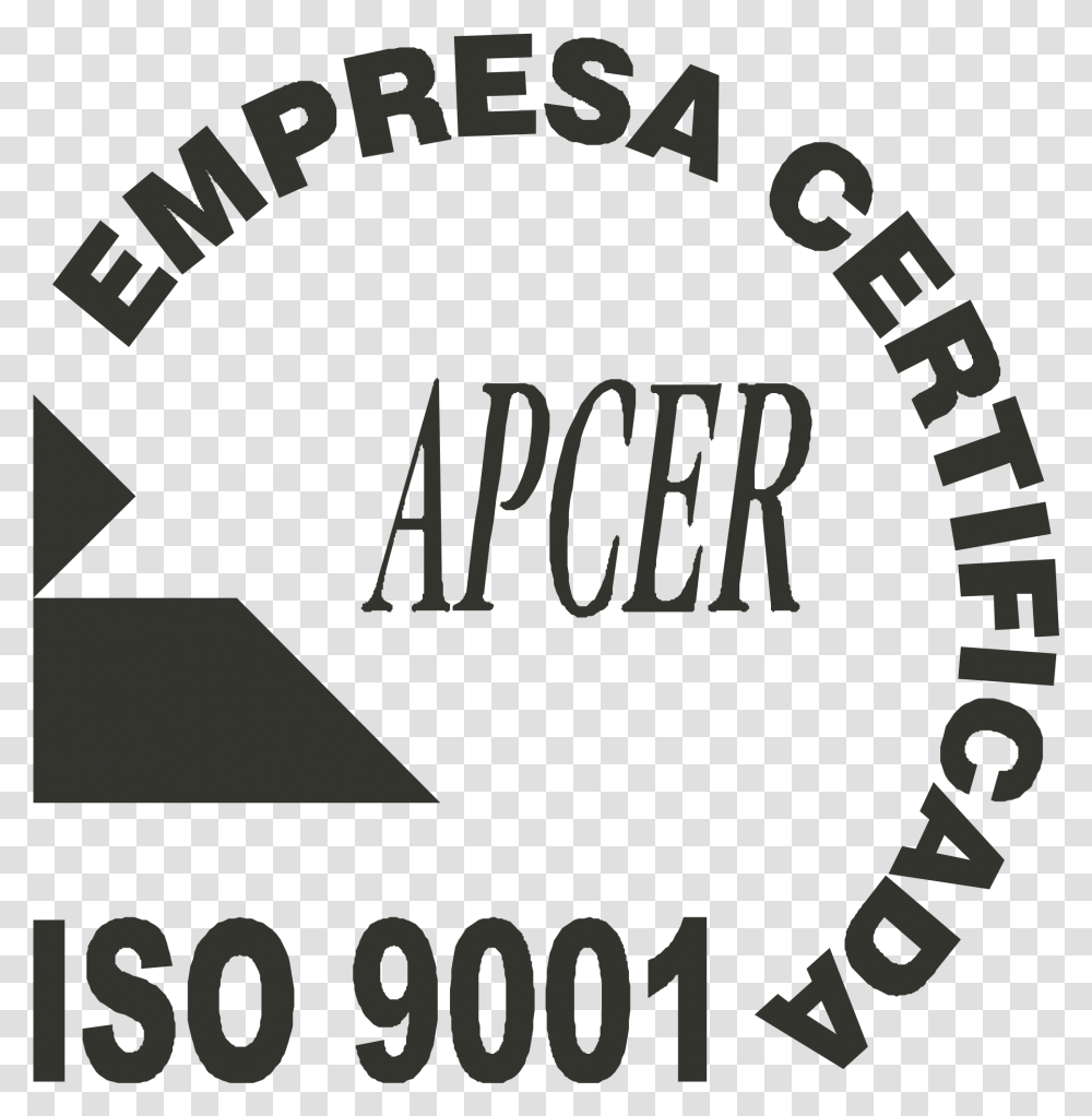 Apcer Iso 9001 Logo Circle, Word, Label, Alphabet Transparent Png