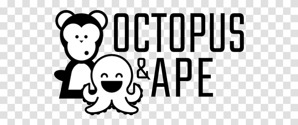 Ape And Octopus, Logo, Trademark, Stencil Transparent Png