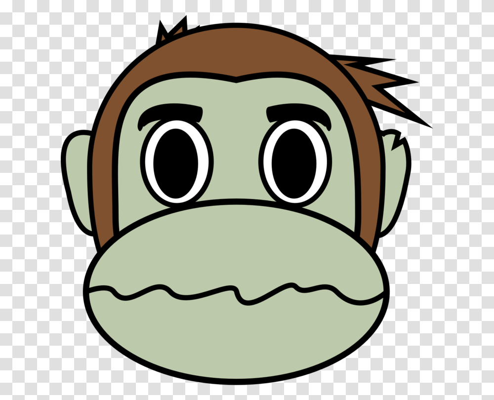 Ape Gorilla Monkey Emoji Macaque, Stencil, Cup, Pottery, Coffee Cup Transparent Png