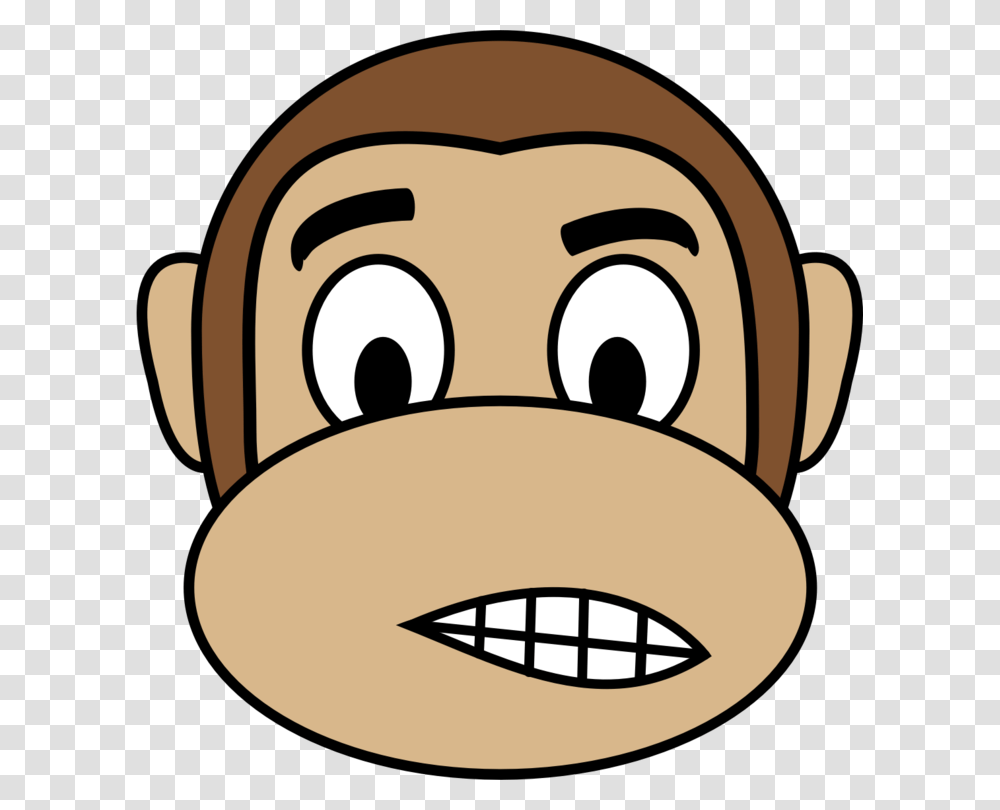 Ape Monkey Emoji Computer Icons Drawing, Head, Label, Doodle Transparent Png