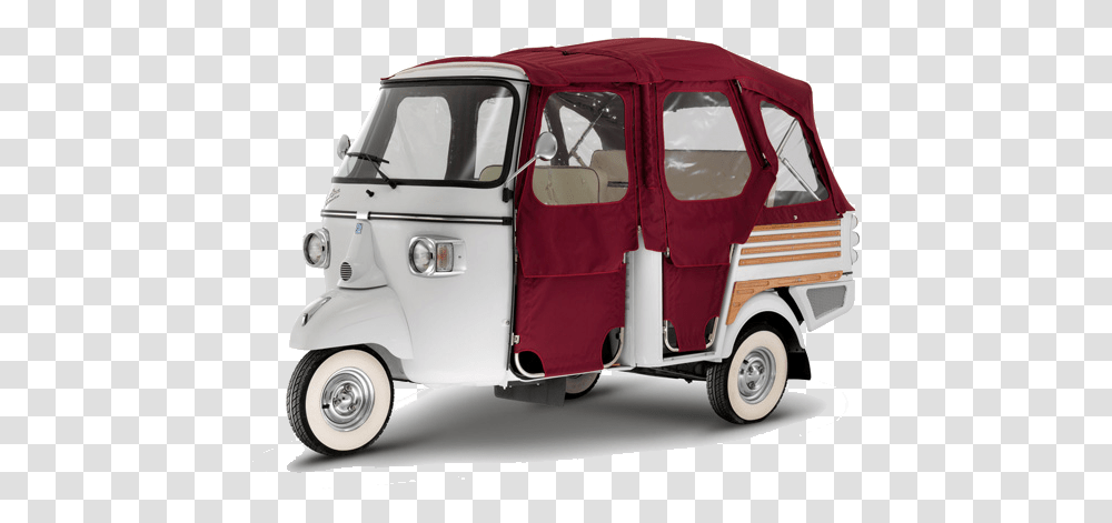 Ape Piaggio Ape New Model, Van, Vehicle, Transportation, Caravan Transparent Png
