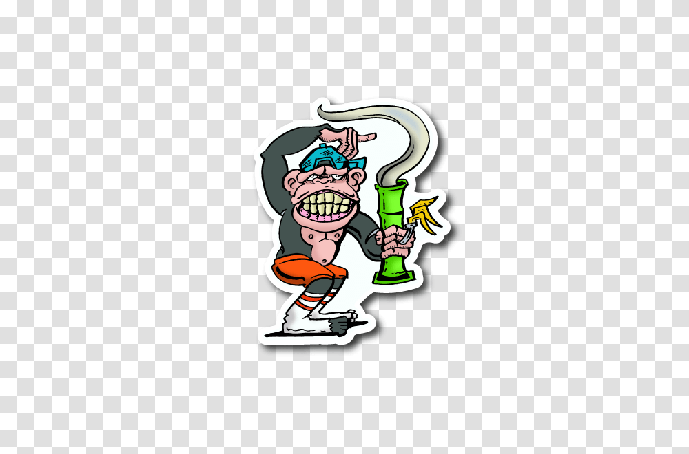 Ape Smoking Sticker Vinyl Stickers Marijuana Stickers Clear, Performer, Nutcracker, Leisure Activities Transparent Png