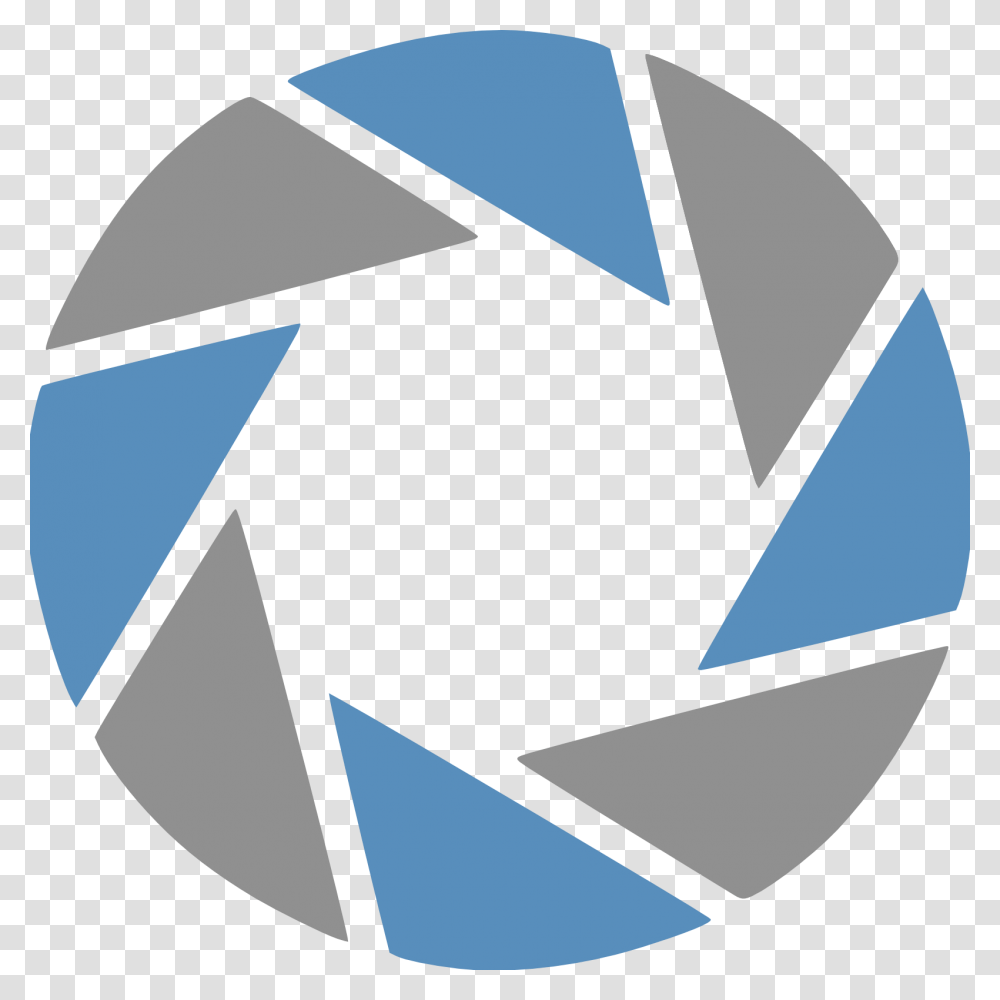 Aperture Science Logo, Recycling Symbol, Lamp Transparent Png
