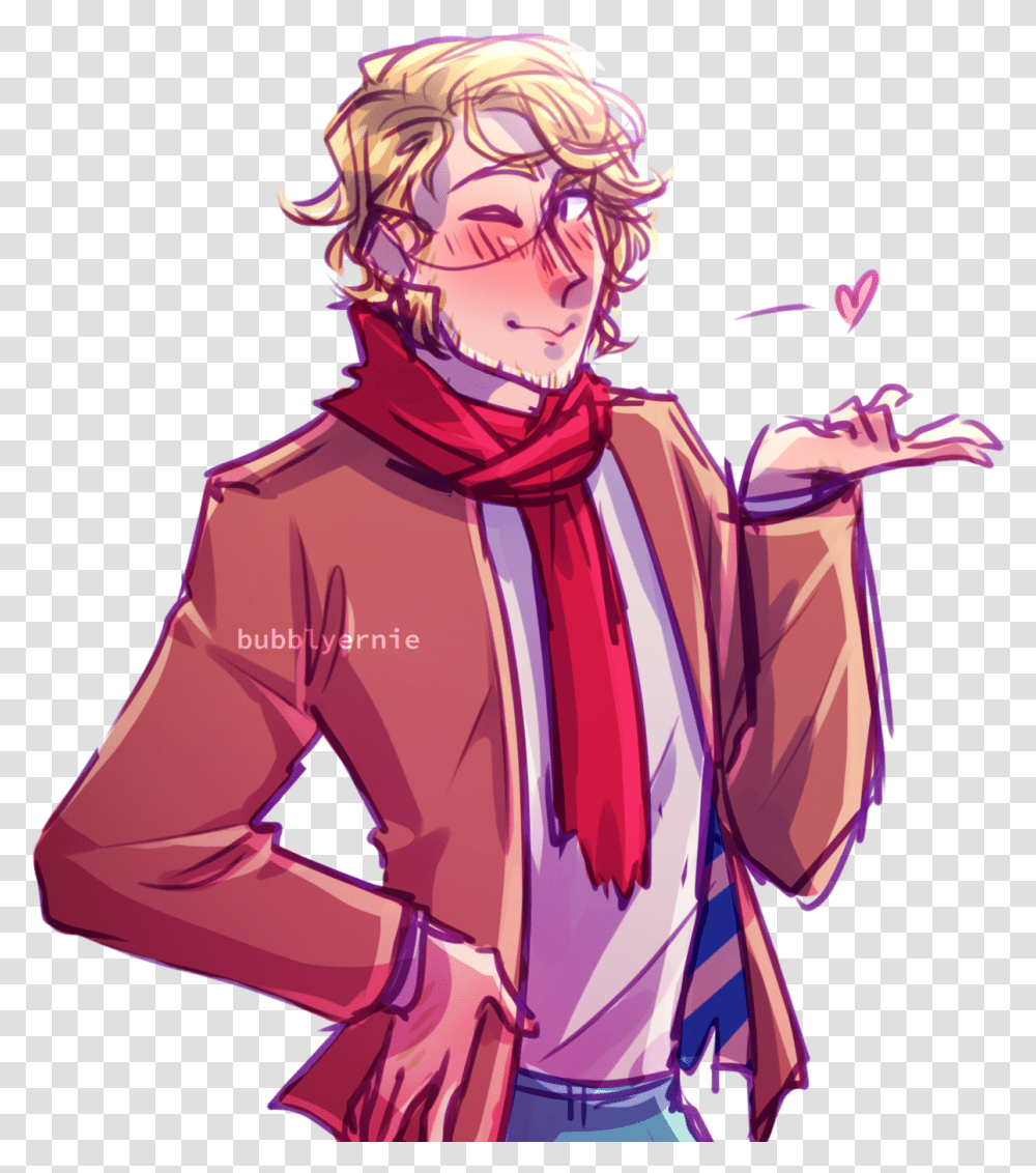 Aph France And This Cartoon, Scarf, Person Transparent Png