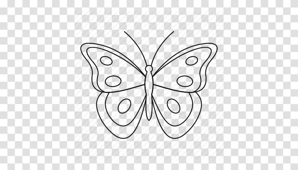 Aphantopus Butterfly Bug Fly Line Outline Spring Tattoo Icon, Rug, Plant Transparent Png