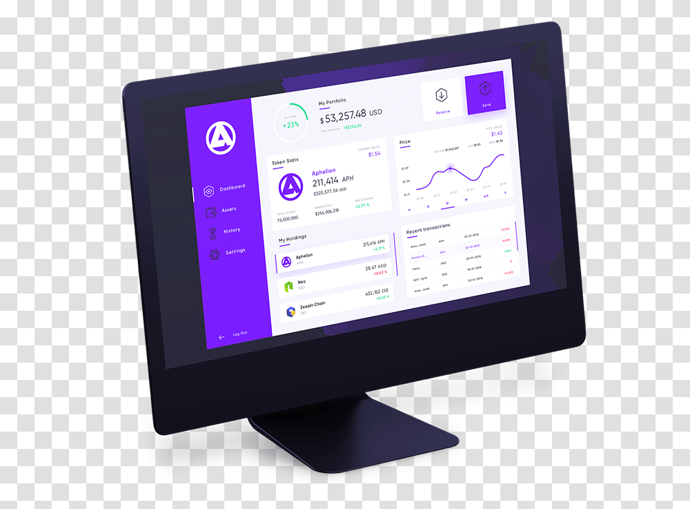Aphelion Wallet, Computer, Electronics, Monitor, Screen Transparent Png