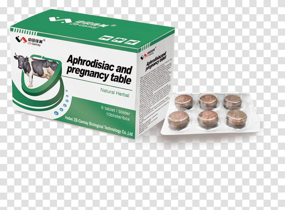 Aphrodisiac And Pregnancy Tablet Cattle Drug Box, First Aid, Food, Bandage, Dessert Transparent Png