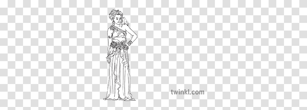 Aphrodite Bandia Love Dove Woman Dress Greek Mythology Mps Standing, Person, Statue, Sculpture, Art Transparent Png