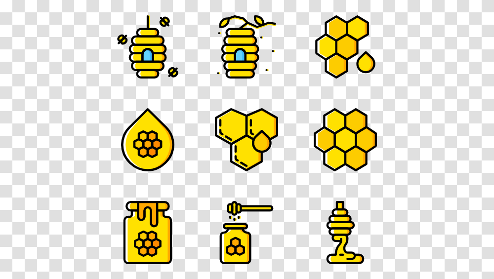 Apiary Colmena Icon, Number, Pac Man Transparent Png