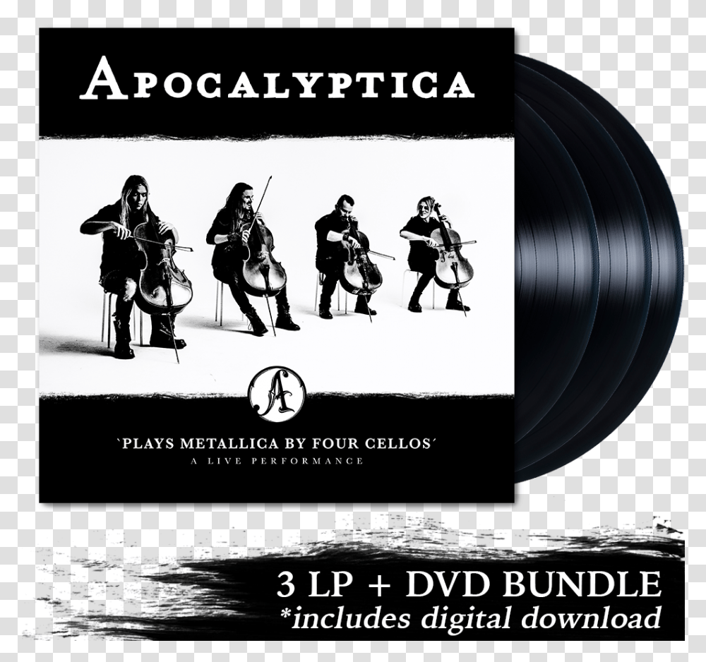 Apocalyptica Plays Metallica By Four Cellos A Live, Person, People, Disk, Dvd Transparent Png