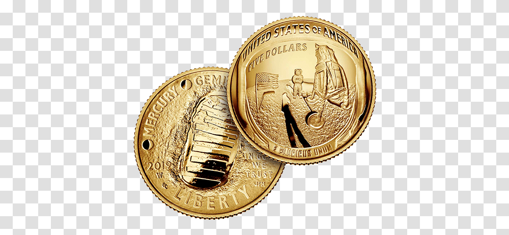 Apollo 11 50th Anniversary Coin, Money, Wristwatch, Clock Tower, Architecture Transparent Png
