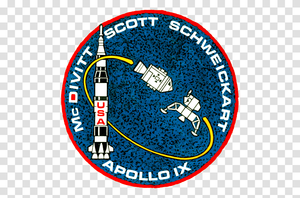 Apollo 9 Patch Apollo 9 Mission Patch, Logo, Trademark, Label Transparent Png