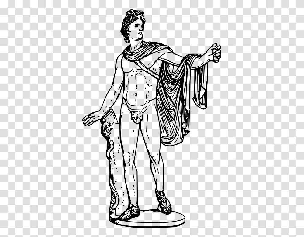 Apollo Ancient Greek Art Mythology Religion Deity Apollo Greek God Background, Gray, World Of Warcraft Transparent Png