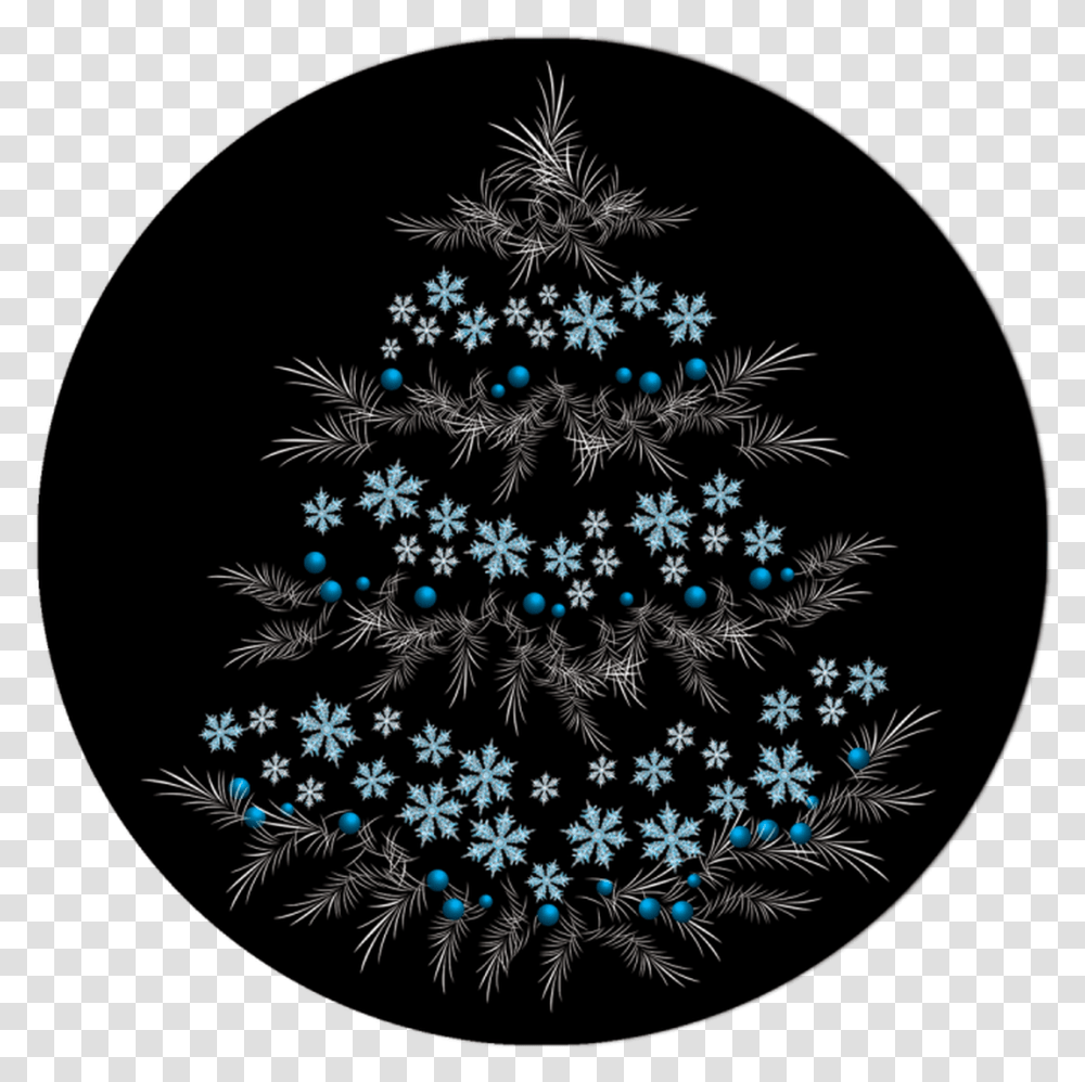 Apollo Design 1195 Wintery Pine Glass Pattern Christmas Ornament, Christmas Tree, Plant, Fractal, Floral Design Transparent Png