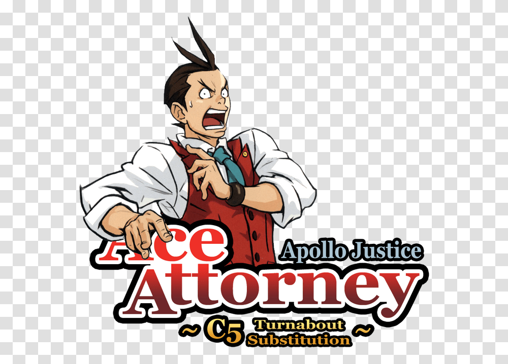 Apollo Justice Ace Attorney, Person, Human, Poster, Advertisement Transparent Png