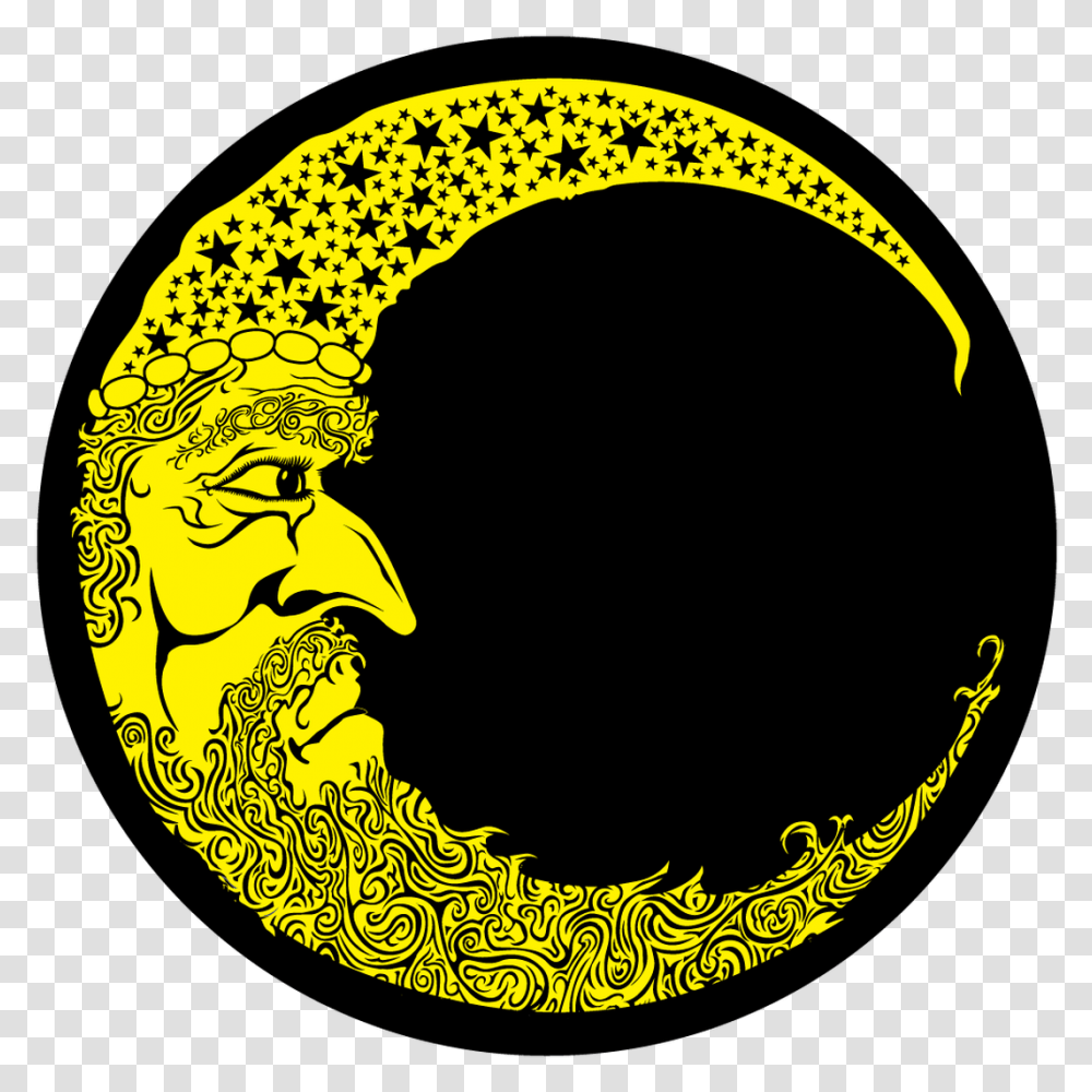 Apollo Moon Man Circle, Label Transparent Png