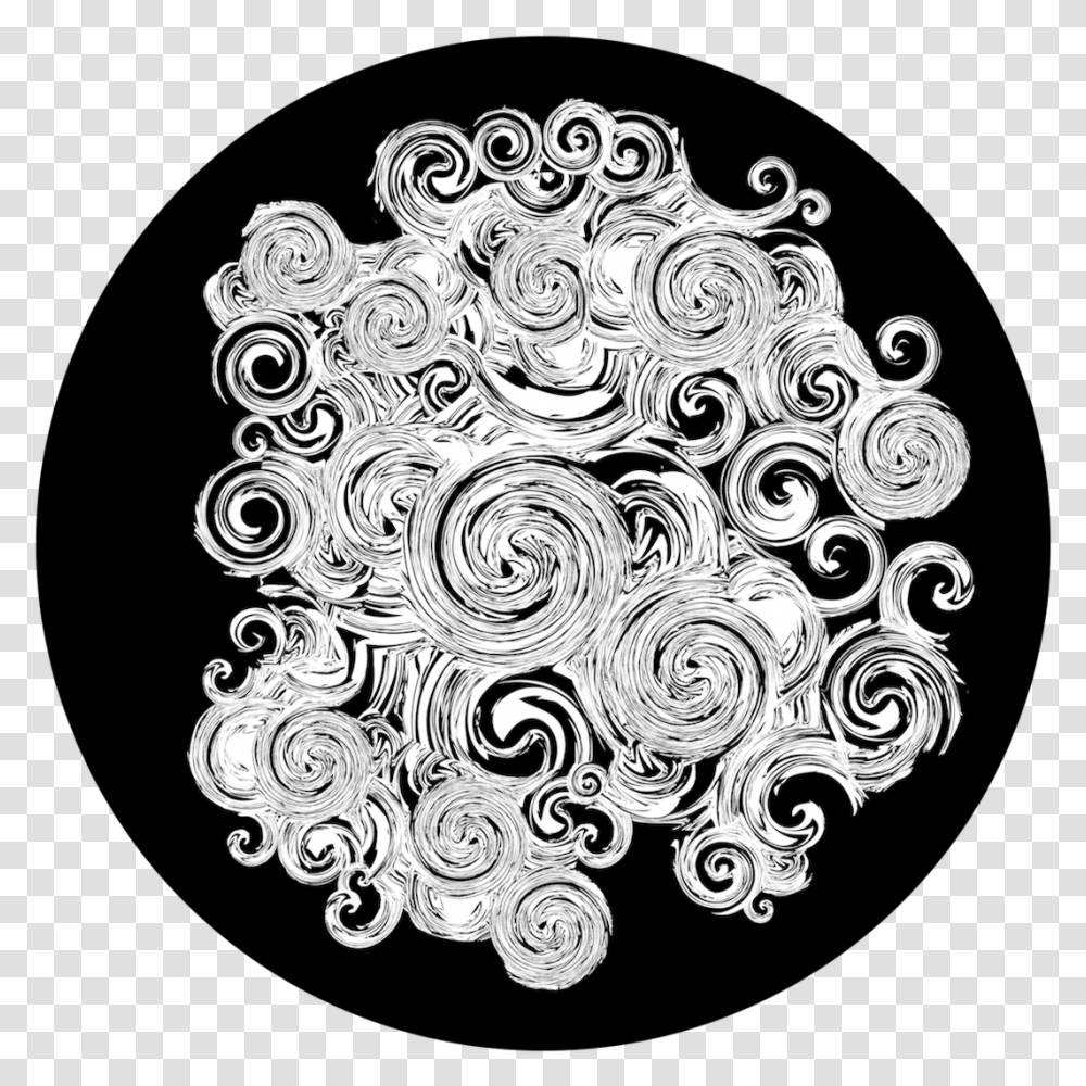 Apollo Overflowing Swirls Circle, Floral Design, Pattern Transparent Png