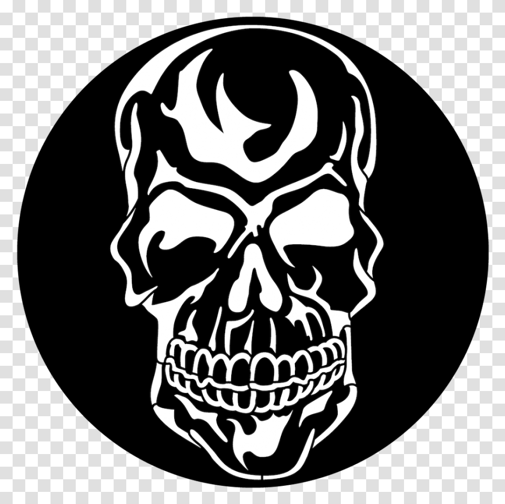 Apollo Skull Evil Skull, Stencil Transparent Png