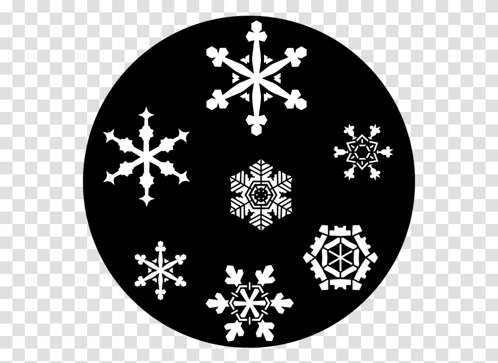 Apollo Snowfall 1 Gobo Circle, Snowflake, Cross, Symbol, Pattern Transparent Png