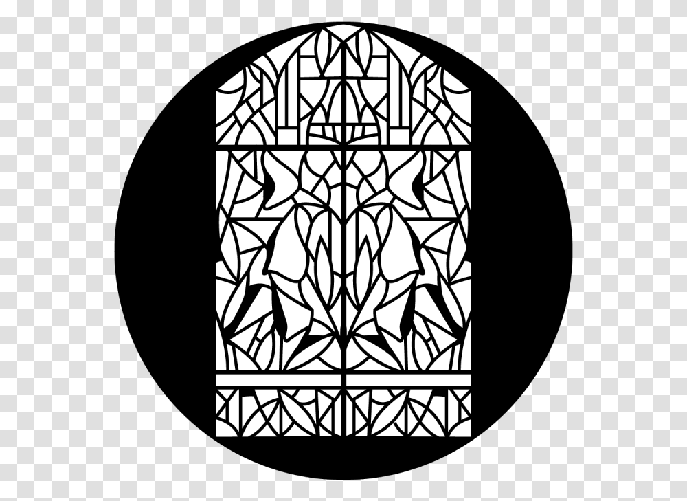 Apollo Window Stained Glass Gobo Circle, Pattern, Architecture, Building, Art Transparent Png
