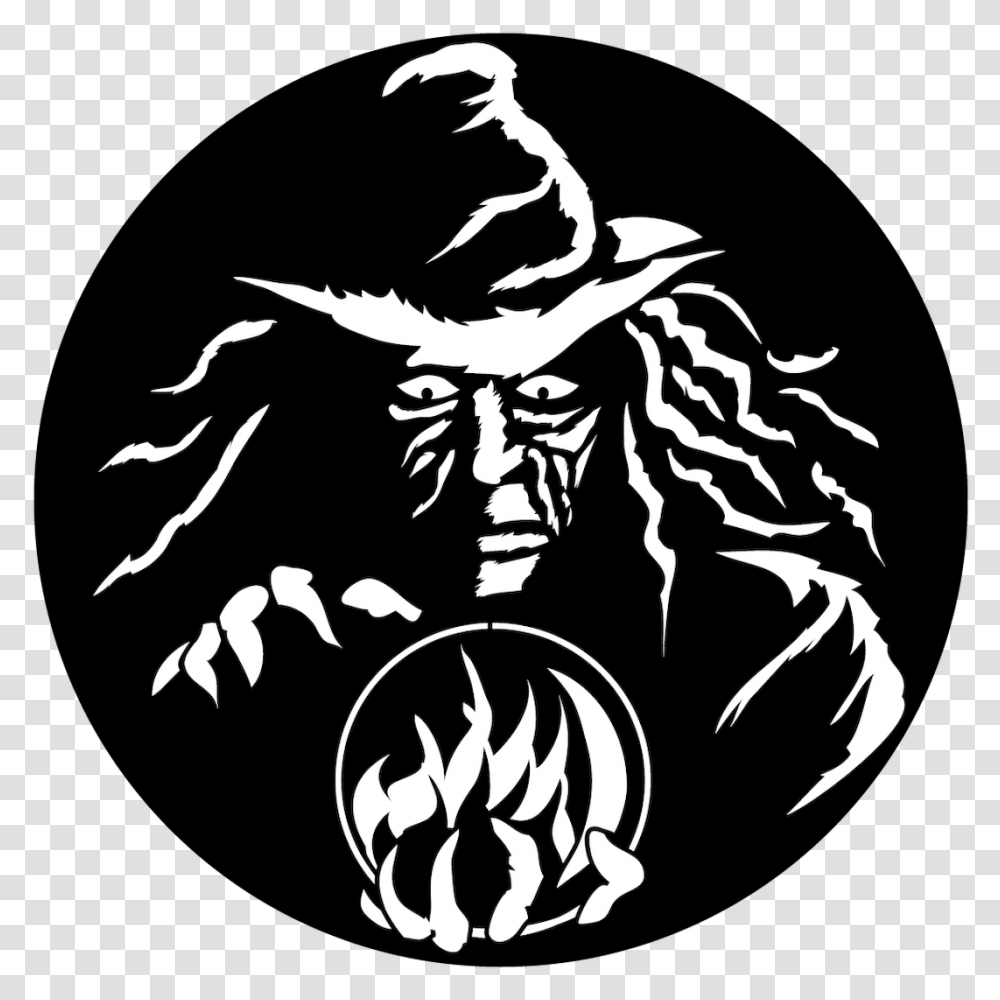 Apollo Witch With Crystal Ball, Stencil, Person, Human Transparent Png