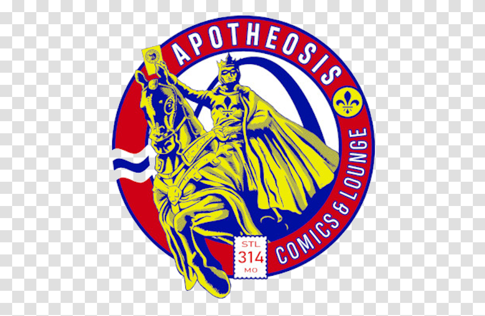 Apotheosis Comics Apotheosis Comics And Lounge, Logo, Trademark, Label Transparent Png