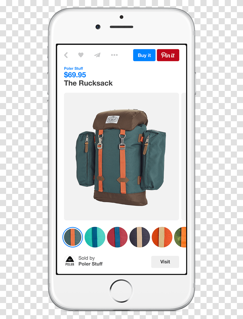 App Buy Button, Backpack, Bag, Mobile Phone, Electronics Transparent Png