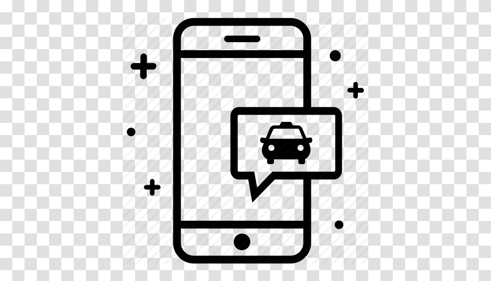 App Car Service Ride Smartphone Taxi Uber Icon, Security, Plan, Plot Transparent Png