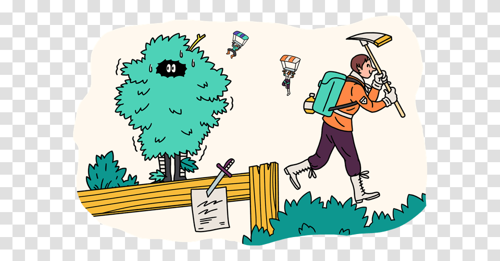 App Cartoon, Person, Outdoors, Drawing, Doodle Transparent Png