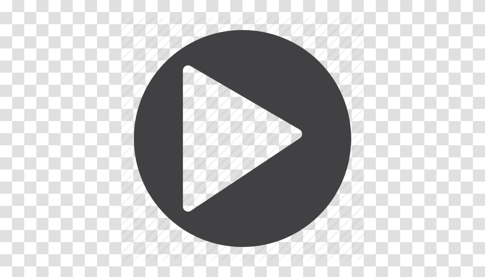 App Circle Mobile Music Play Video Web Icon, Triangle, Plectrum, Rug, Plot Transparent Png
