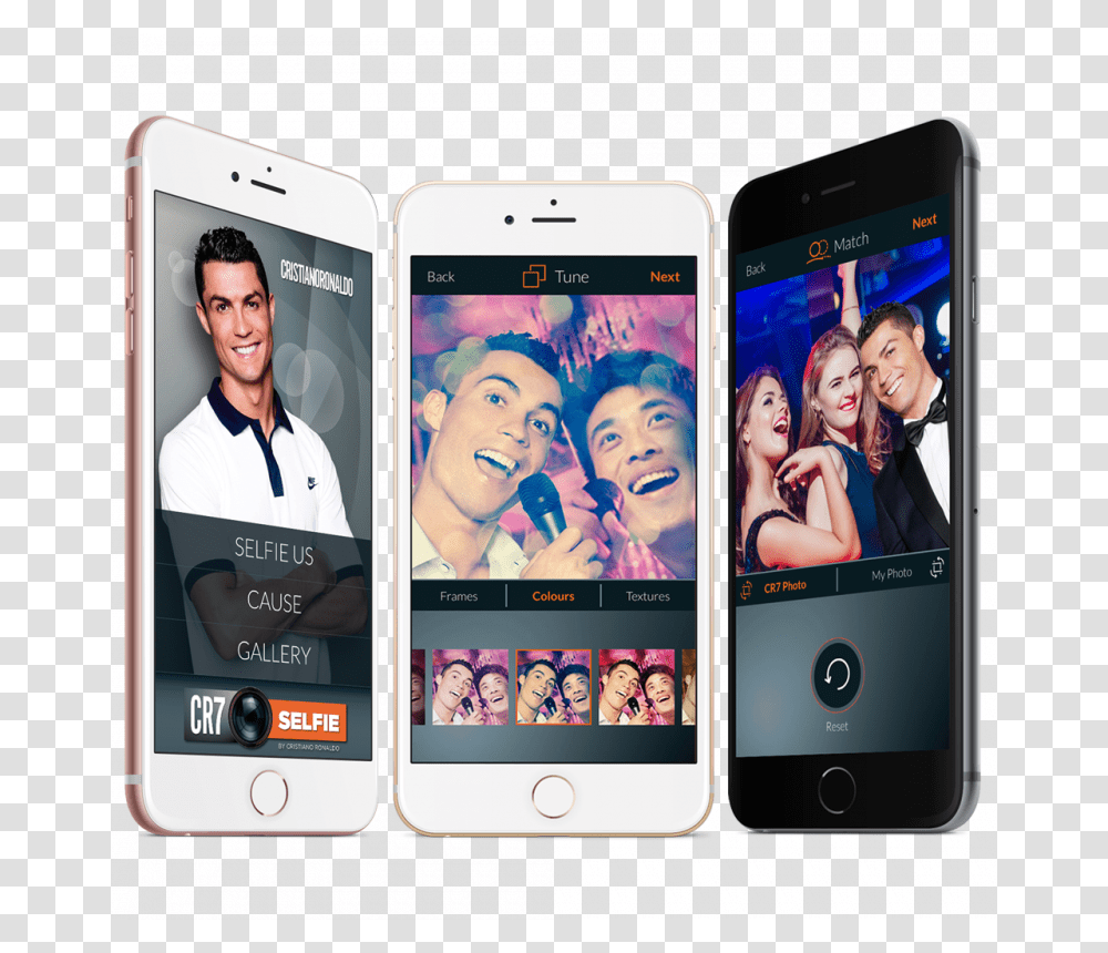 App Cr7 Selfie, Mobile Phone, Electronics, Cell Phone, Person Transparent Png