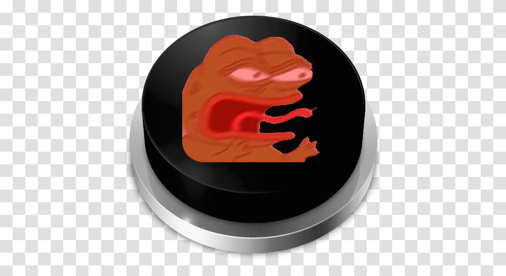 App Insights Angry Frog Pepe Reeee Button Apptopia Tongue, Text, Birthday Cake, Dessert, Food Transparent Png