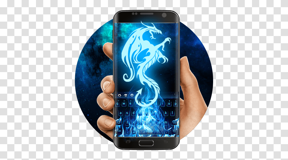 App Insights Blue Fire Dragon Keyboard Apptopia Smartphone, Mobile Phone, Electronics, Cell Phone, Person Transparent Png