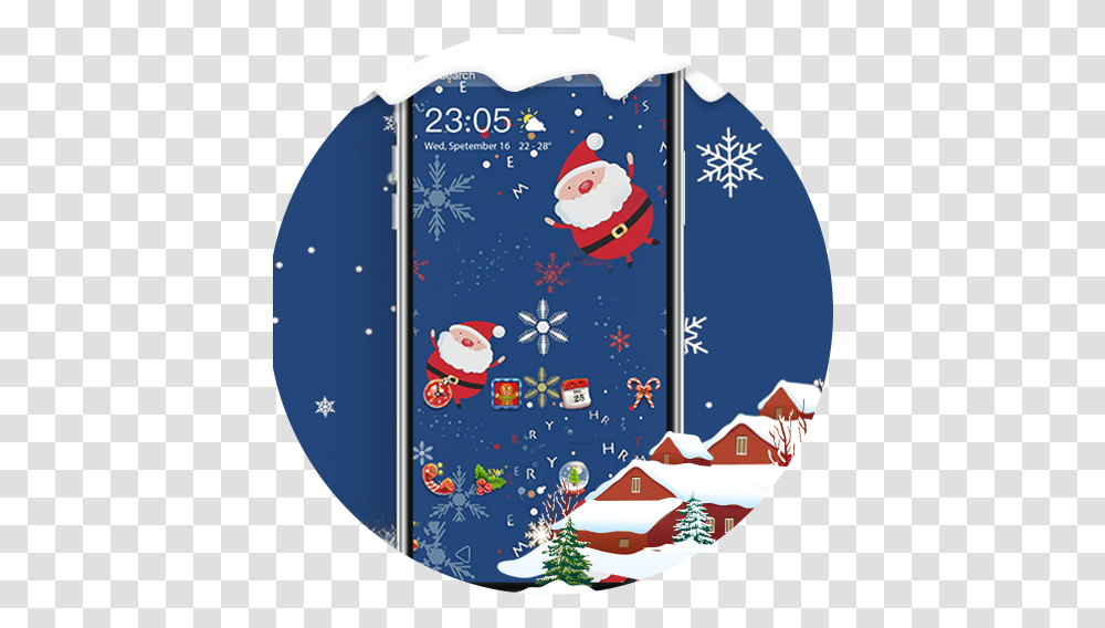 App Insights Cute Santa Claus Theme For Christmas Gif Cute Christmas Wallpaper Iphone, Graphics, Art, Outdoors, Text Transparent Png