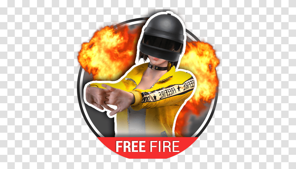 App Insights Free Fire Stickers For Whatsapp Wastickerapps Delivery, Helmet, Clothing, Apparel, Person Transparent Png