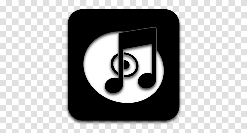 App Itunes Icon Black Icons Softiconscom App Icons Black And White Music, Symbol, Disk, Text, Number Transparent Png