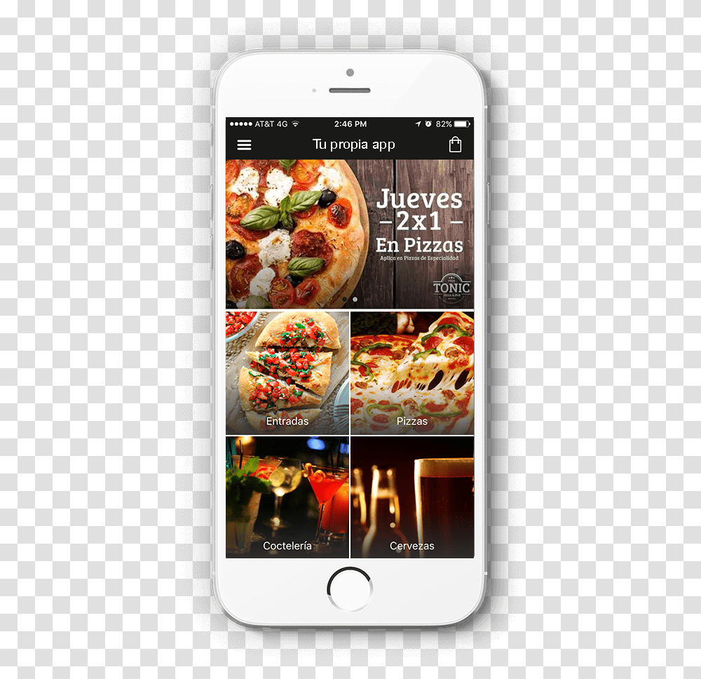 App Para Restaurantes Smartphone, Pizza, Food, Advertisement, Poster Transparent Png