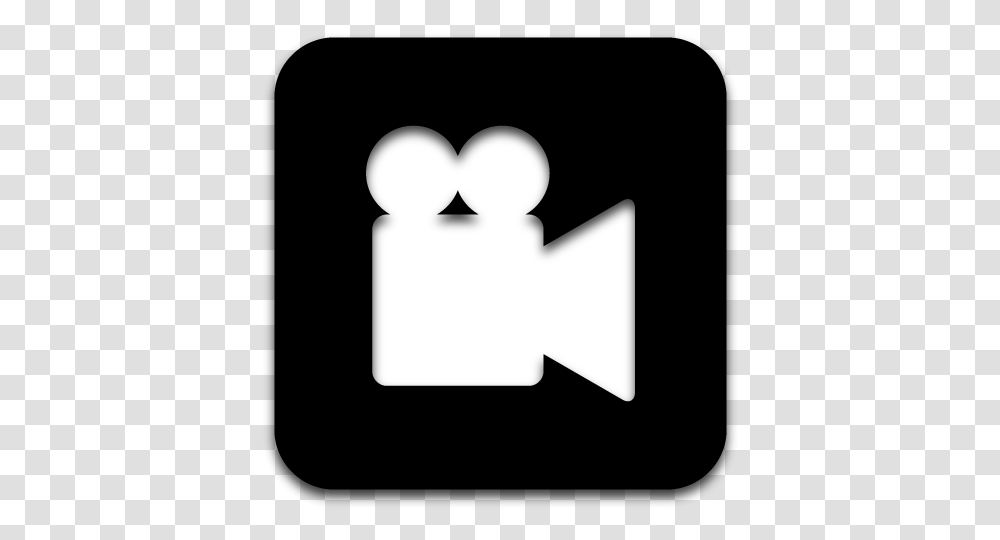App Videos Icon Black Icons Softiconscom Black And White Video Icon, Cross, Symbol, Text, Alphabet Transparent Png