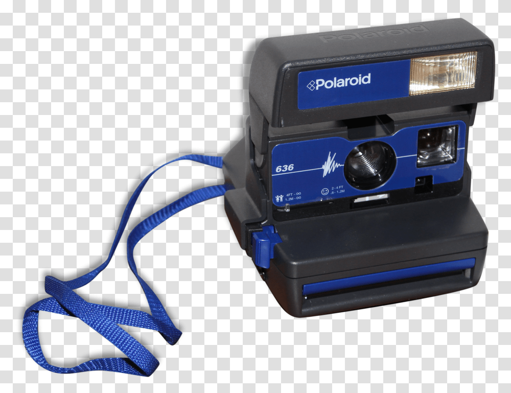 Appareil Photo Polaroid 636 Vintage Bleu Electronics, Machine, Camera, Projector, Digital Camera Transparent Png