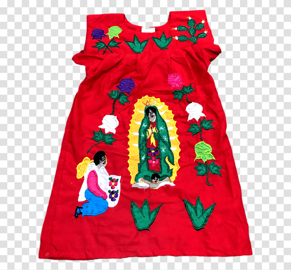 Apparel Dress Mexican Embroided Flowers Day Dress, Clothing, Pattern, Embroidery, Floral Design Transparent Png
